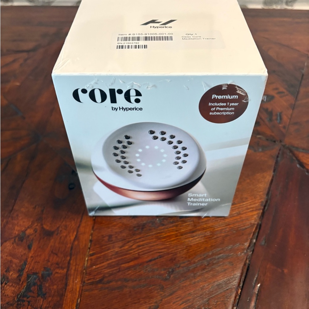 Core by Hyperice Smart Meditation Trainer - White and Silver